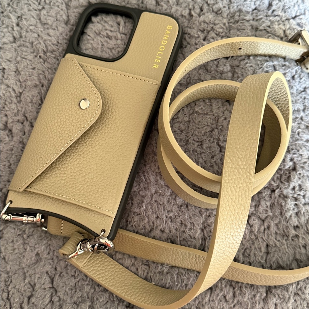 Bandolier Tan Phone Case with Strap - Picture 6 of 8
